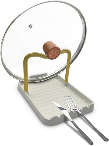 Astra Design Spoon and Lid Holder Rack – Modern Kitchen Organizer