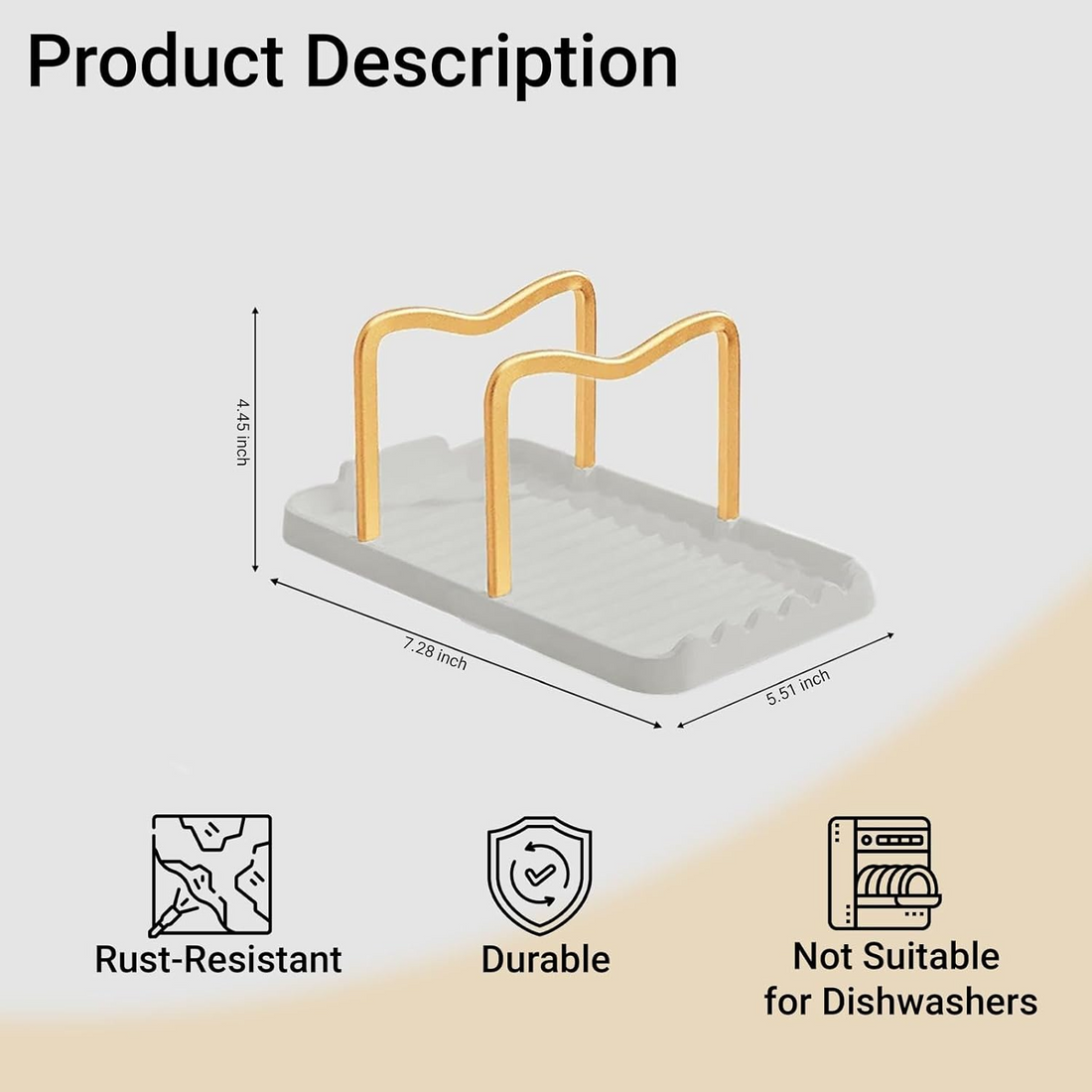 Astra Design Spoon and Lid Holder with Drip Tray